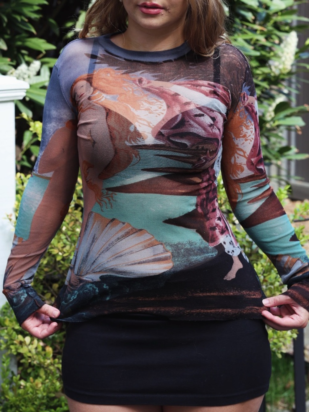 JPG Mesh birth of Venus long sleeve